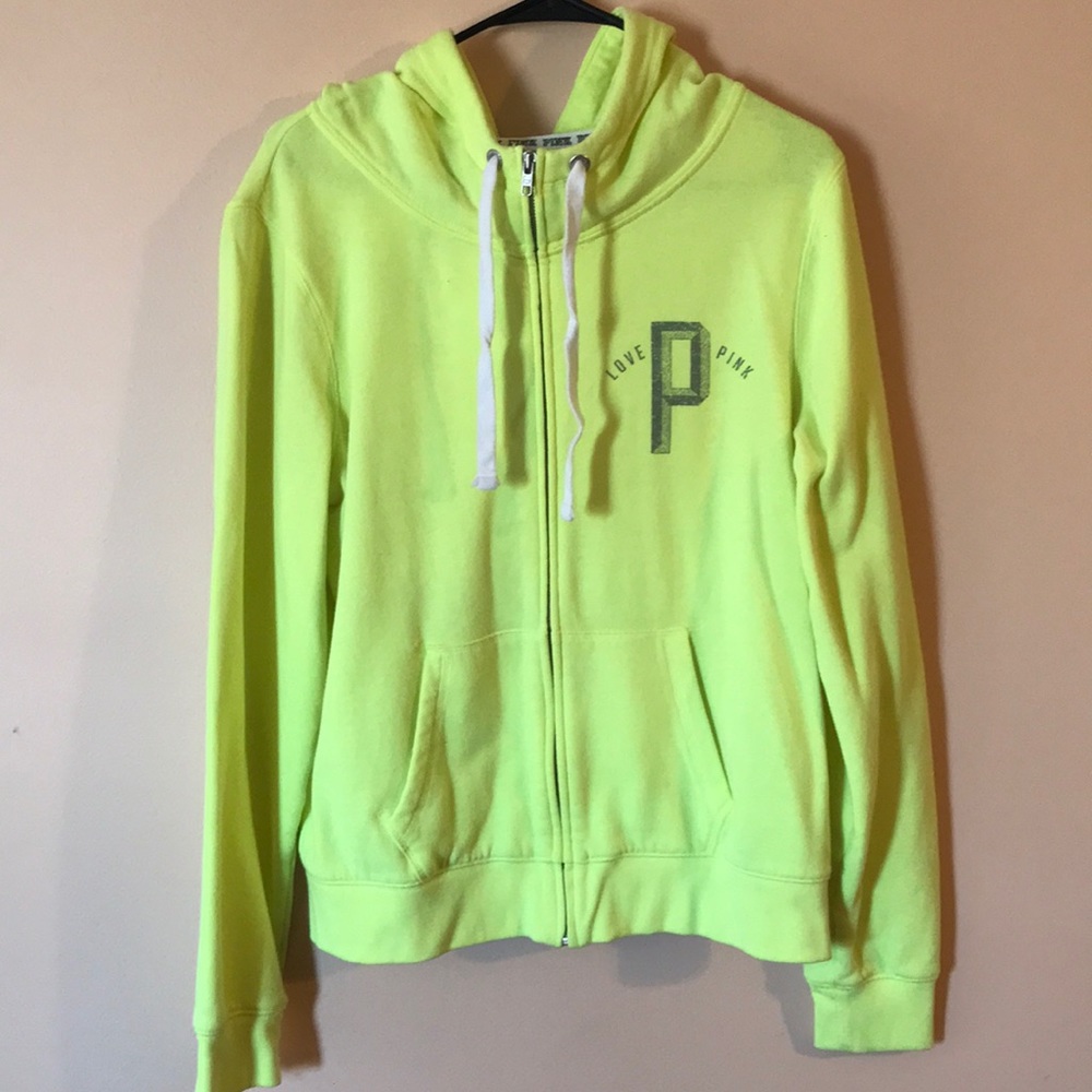 VS Pink zip up sweater - worn once
